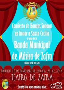 Poster Concierto Concierto Banda Municipal de Música de Zafra