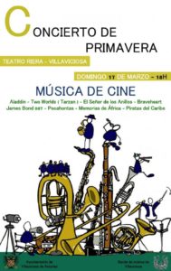 Póster Concierto de Primavera de la Banda de Música de Villaviciosa