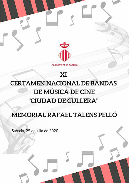 Bases del XI Certamen Nacional de Bandas de Música de Cine «Ciudad de Cullera»