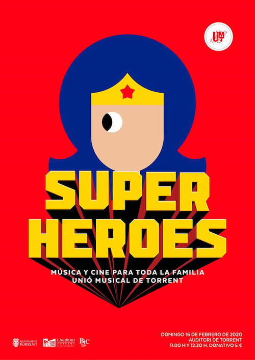 Concierto de Superhéroes por la Unió Musical de Torrent