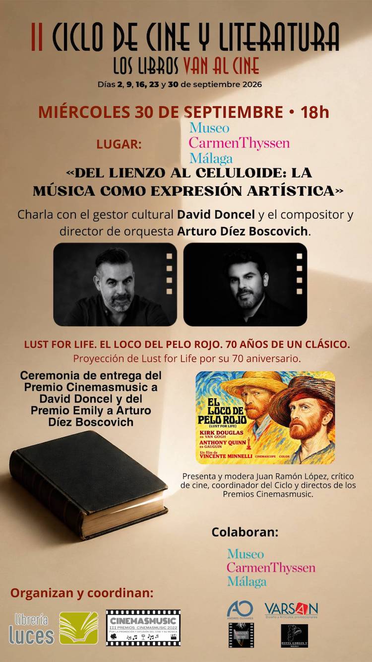 David Doncel & Arturo Díez Boscovich galardonados en la clausura del II Ciclo de Cine y Literatura