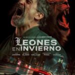 Póster Leones en invierno